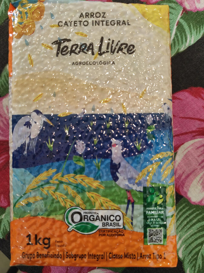 Arroz Cateto Integral e Orgânico | Terra Livre