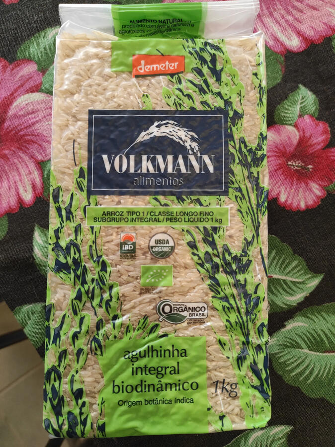 Arroz Agulhinha Integral e Orgânico | Volkmann